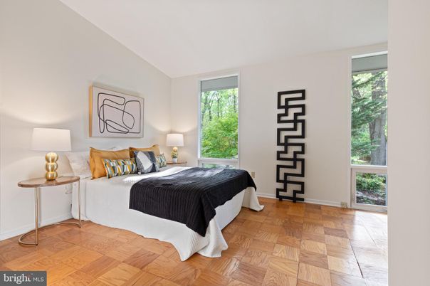 Bedroom, Interior, Wood Texture Flooring