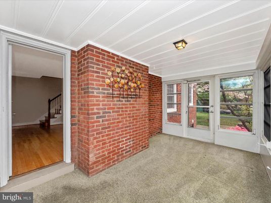 Empty room, Interior, Stone Walls, Wood Texture Flooring