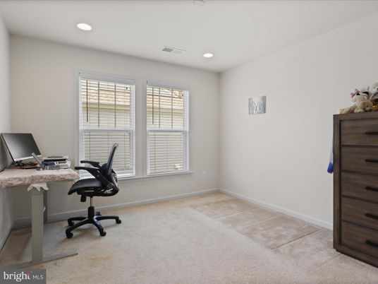Home Office, Interior, Recessed Lighting
