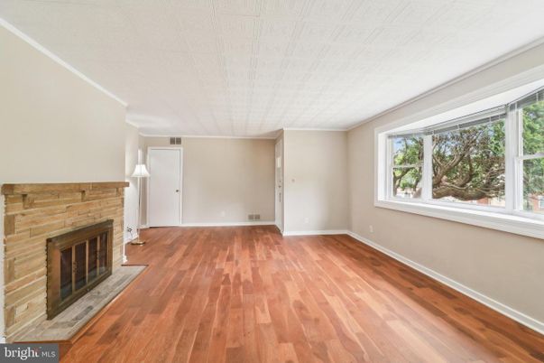 Empty room, Fireplace, Interior, Wood Texture Flooring