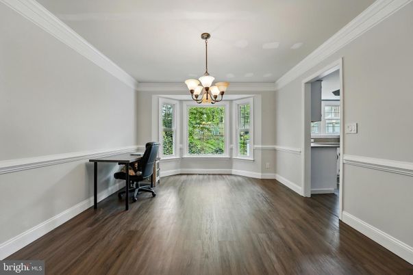 Chandelier, Home Office, Interior, Wood Texture Flooring