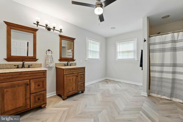 Bathroom, Interior, Wood Texture Flooring
