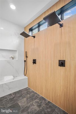 Bathroom, Interior, Recessed Lighting, Wooden Walls