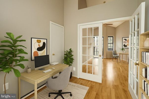 Home Office, Interior, Wood Texture Flooring