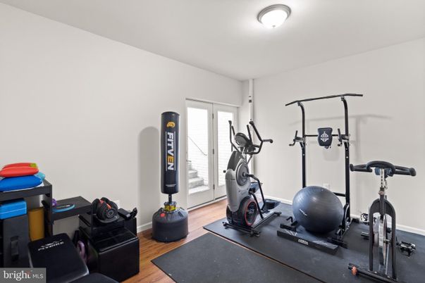 Fitness Equipment, Interior, Wood Texture Flooring