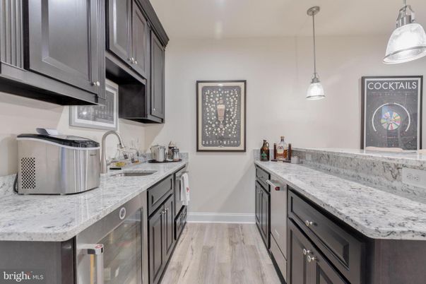 Interior, Kitchen, Pendant Lights, Wood Texture Flooring