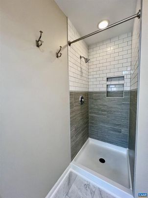 Bathroom, Glass Shower, Interior, Marble, Recessed Lighting