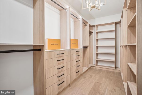 Interior, Pendant Lights, Walk-in Closets, Wood Texture Flooring