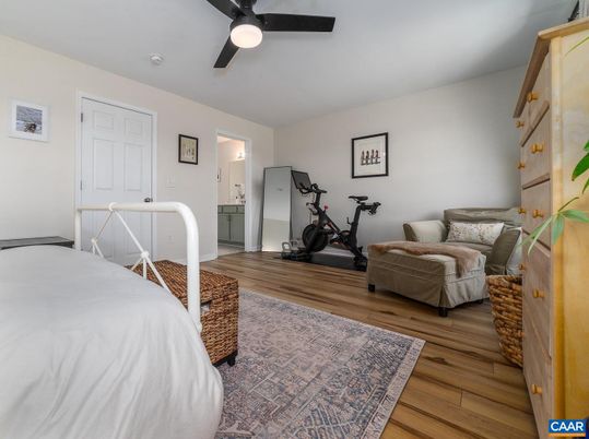 Bedroom, Fitness Equipment, Interior, Wood Texture Flooring