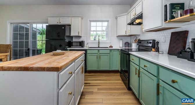 Interior, Kitchen, Wood Texture Flooring