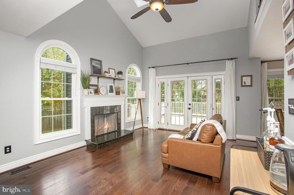 Fireplace, Interior, Living room, Wood Texture Flooring