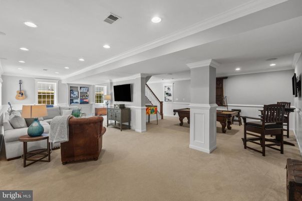 Billiard Table, Game Room, Interior, Living room, Recessed Lighting