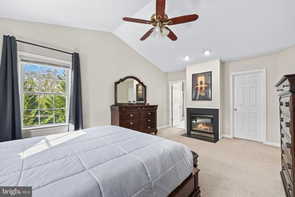 Bedroom, Fireplace, Interior, Recessed Lighting