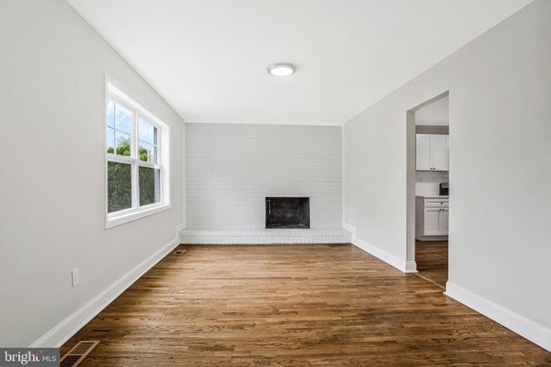 Empty room, Fireplace, Interior, Wood Texture Flooring