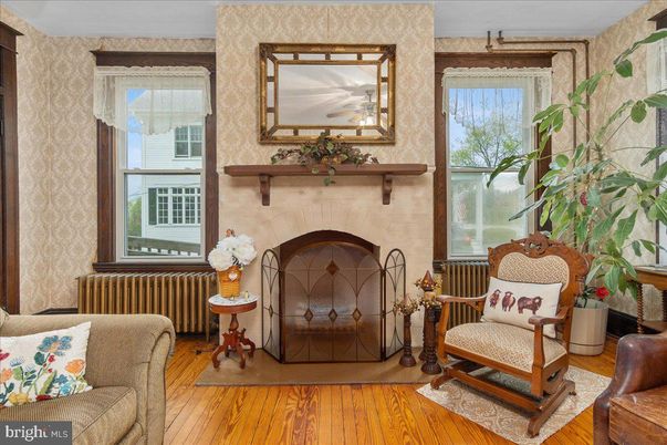 Fireplace, Interior, Wood Texture Flooring