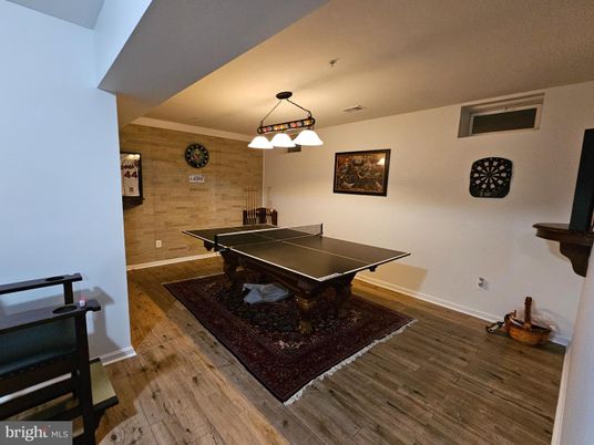 Game Room, Interior, Pendant Lights, Wood Texture Flooring