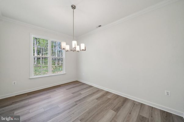 Empty room, Interior, Pendant Lights, Wood Texture Flooring