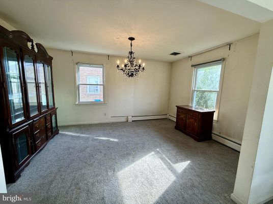 Chandelier, Empty room, Interior