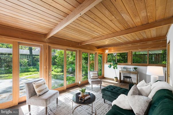 Interior, Living room, Sun Room, Wooden Beams, Wooden Ceilings, Wood Texture Flooring