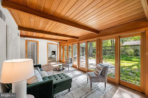 Interior, Living room, Sun Room, Wooden Beams, Wooden Ceilings, Wood Texture Flooring