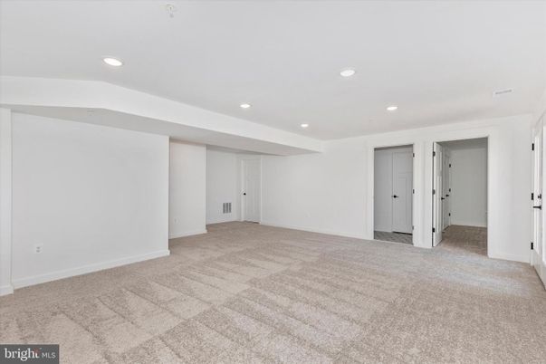 Empty room, Interior, Recessed Lighting