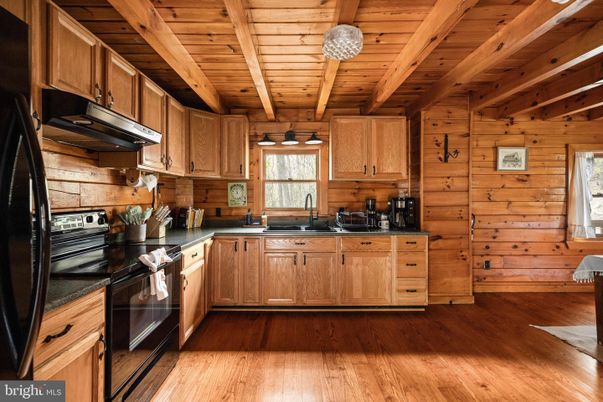 Interior, Kitchen, Wooden Beams, Wooden Ceilings, Wood Texture Flooring, Wooden Walls