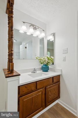 Bathroom, Dual Sink Vanities, Interior, Wood Texture Flooring
