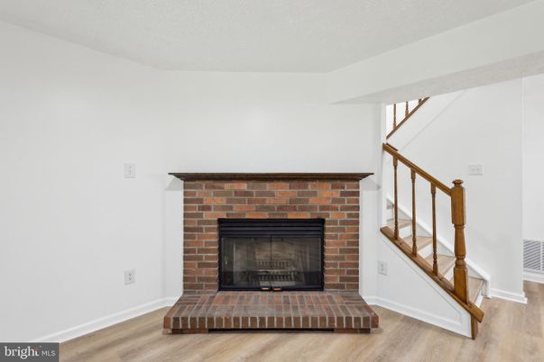 Fireplace, Interior, Wood Texture Flooring