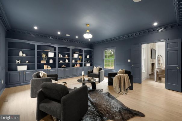 Interior, Living room, Pendant Lights, Recessed Lighting, Wood Texture Flooring