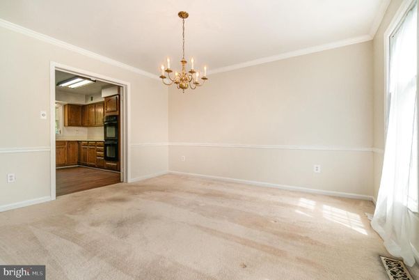 Chandelier, Empty room, Interior, Kitchen, Wood Texture Flooring