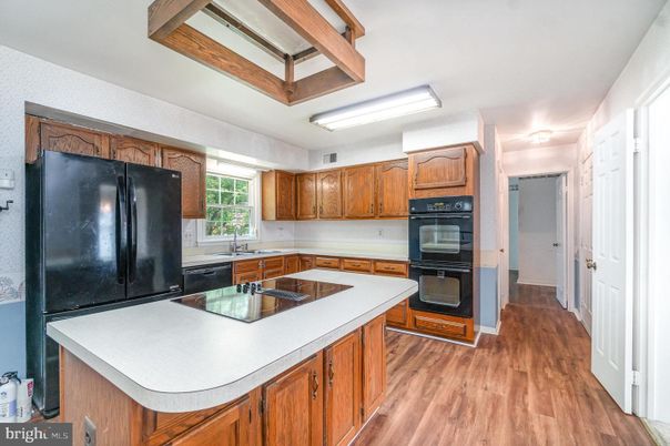 Interior, Kitchen, Wood Texture Flooring