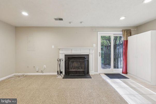 Empty room, Fireplace, Interior, Recessed Lighting