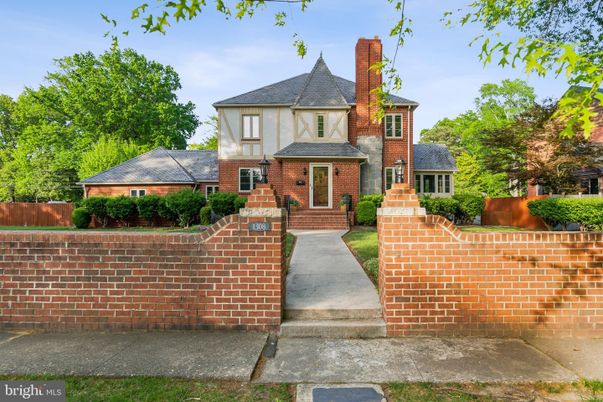 Exterior, Facade, Brick Facade, Tudor Revival