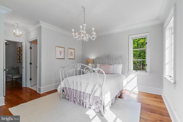 Bedroom, Chandelier, Interior, Wood Texture Flooring
