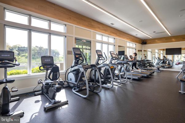 Fitness Equipment, Gym, Interior, Recessed Lighting