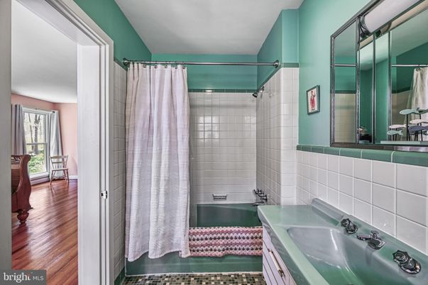 Bathroom, Interior, Wood Texture Flooring