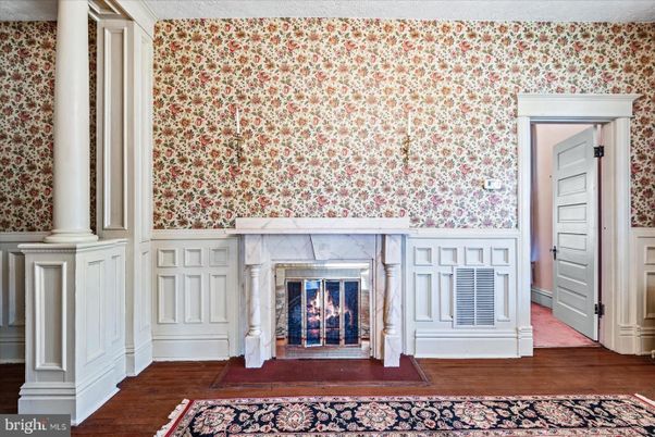 Fireplace, Interior, Wood Texture Flooring