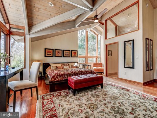 Bedroom, Interior, Wooden Beams, Wooden Ceilings, Wood Texture Flooring