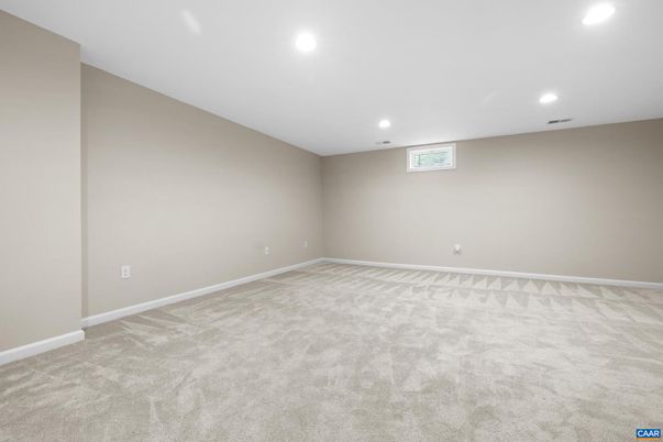 Empty room, Interior, Recessed Lighting