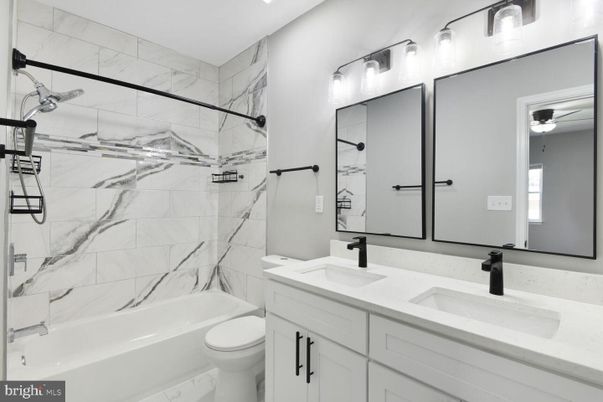 Bathroom, Dual Sink Vanities, Interior, Marble Walls