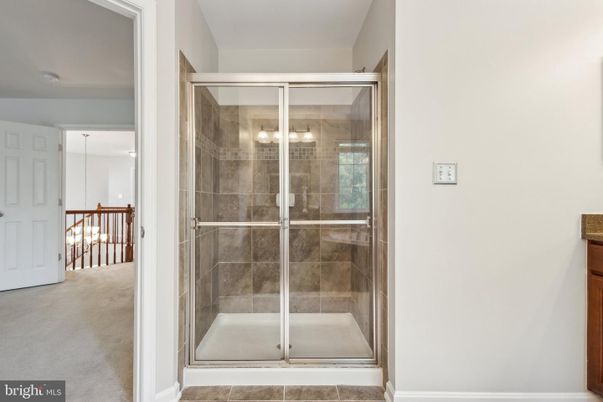 Bathroom, Glass Shower, Interior, Pendant Lights