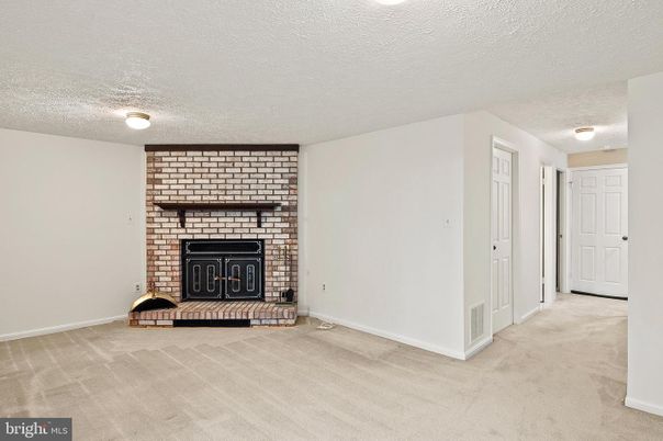 Empty room, Fireplace, Interior, Stone Walls