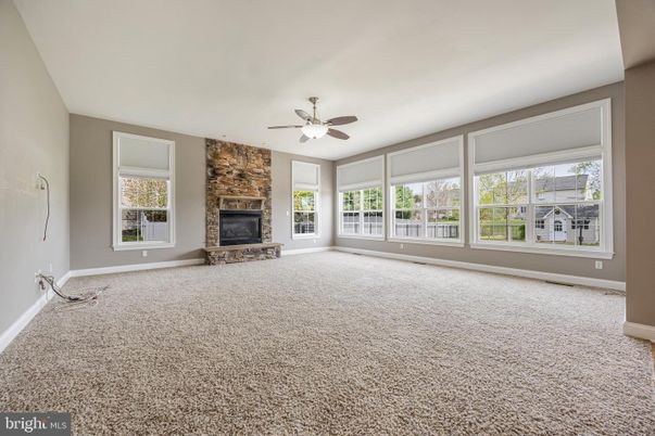 Empty room, Fireplace, Interior, Stone Walls