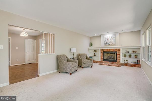Fireplace, Interior, Recessed Lighting, Wood Texture Flooring