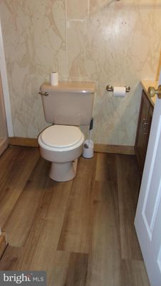 Bathroom, Interior, Marble Walls, Wood Texture Flooring