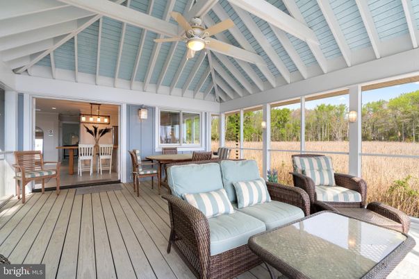 Dining room, Interior, Living room, Pendant Lights, Sun Room, Wood Texture Flooring