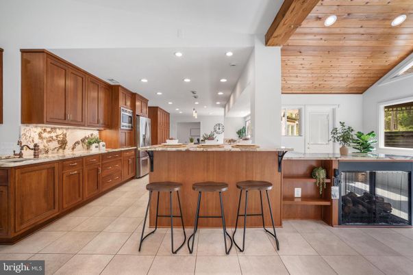 Interior, Kitchen, Recessed Lighting, Wooden Ceilings
