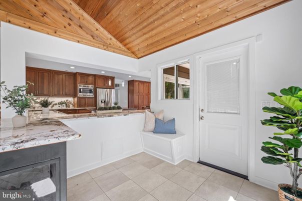 Interior, Kitchen, Recessed Lighting, Stainless Steel Appliances, Wooden Ceilings