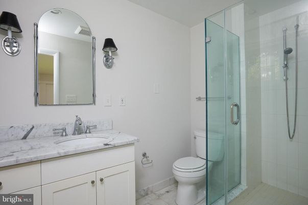 Bathroom, Glass Shower, Interior, Marble