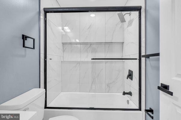 Bathroom, Glass Shower, Interior, Marble Walls